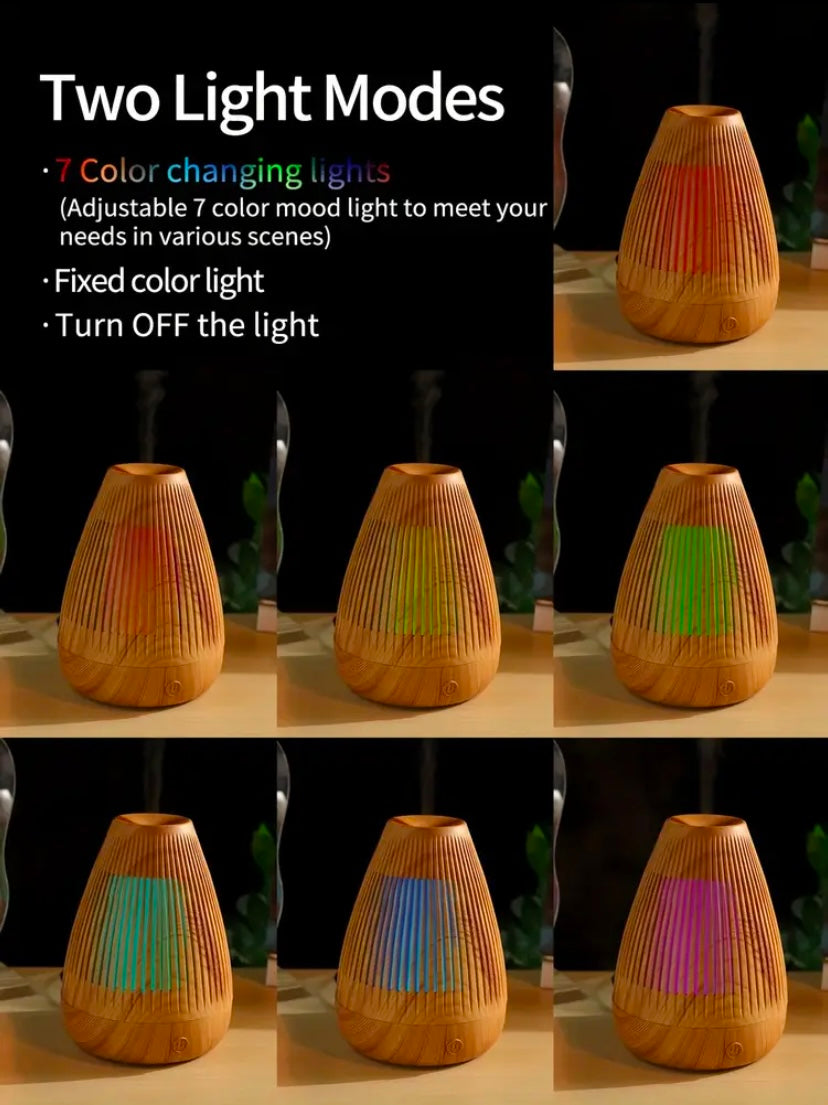 Aroma Diffuser With A Wooden Design