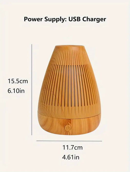 Aroma Diffuser With A Wooden Design